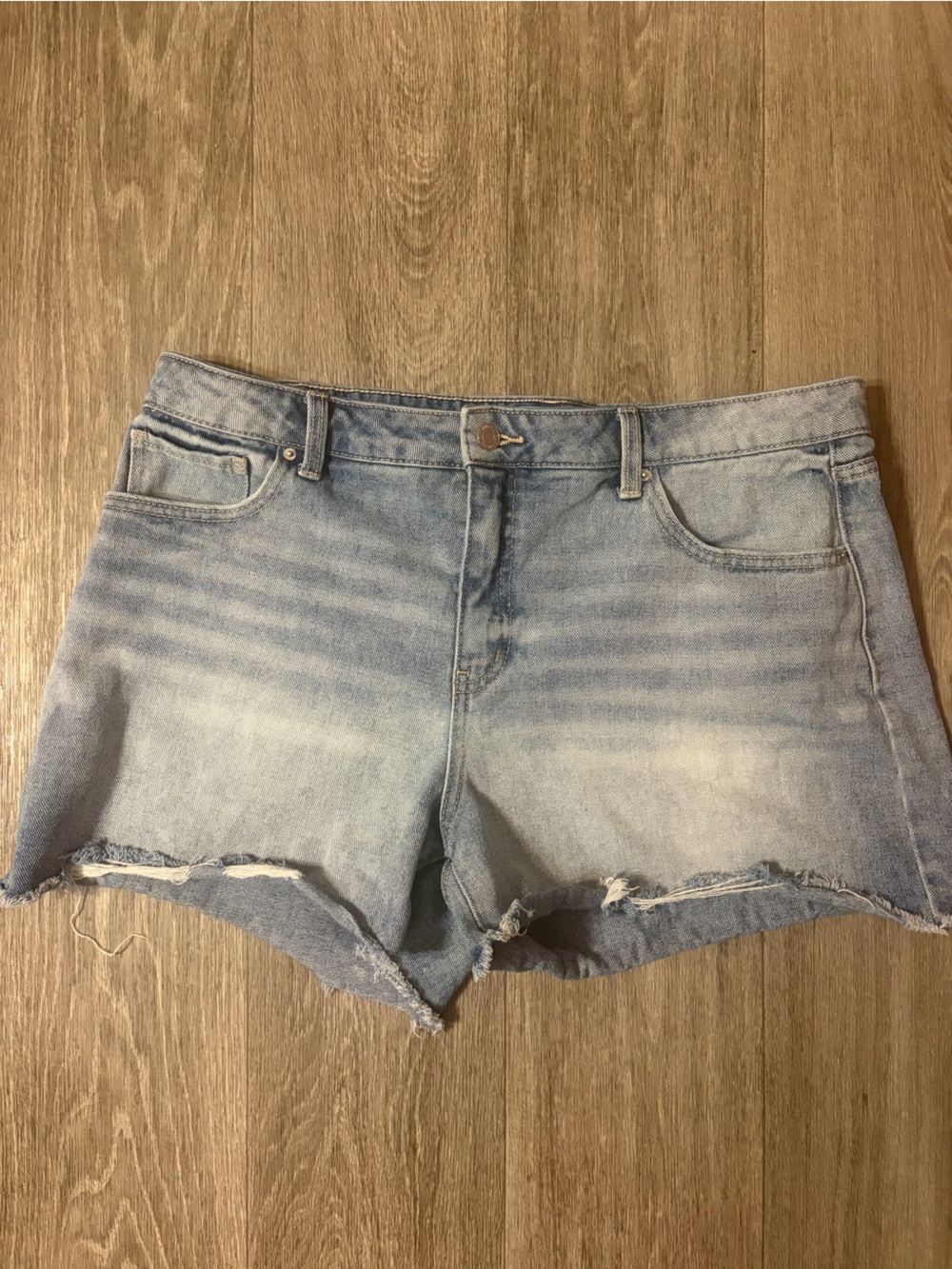 Time and Tru Light Wash Cutoff Denim Shorts – Size 16